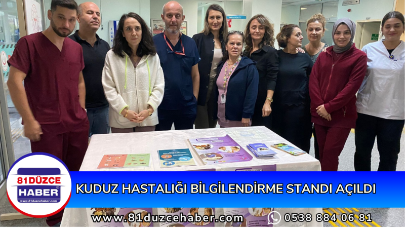 KUDUZ HASTALIĞI BİLGİLENDİRME STANDI AÇILDI