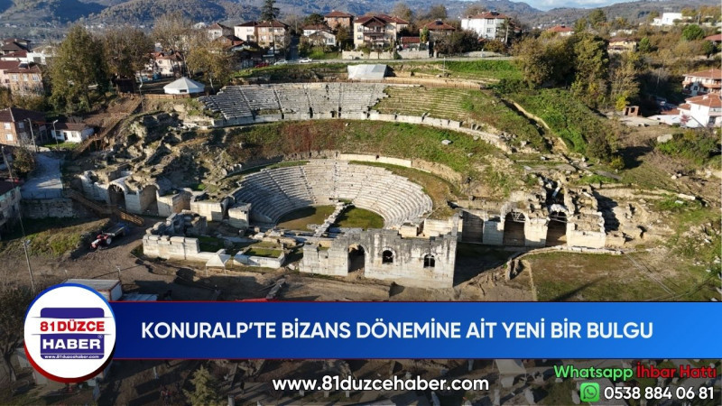 KONURALP’TE BİZANS DÖNEMİNE AİT YENİ BİR BULGU