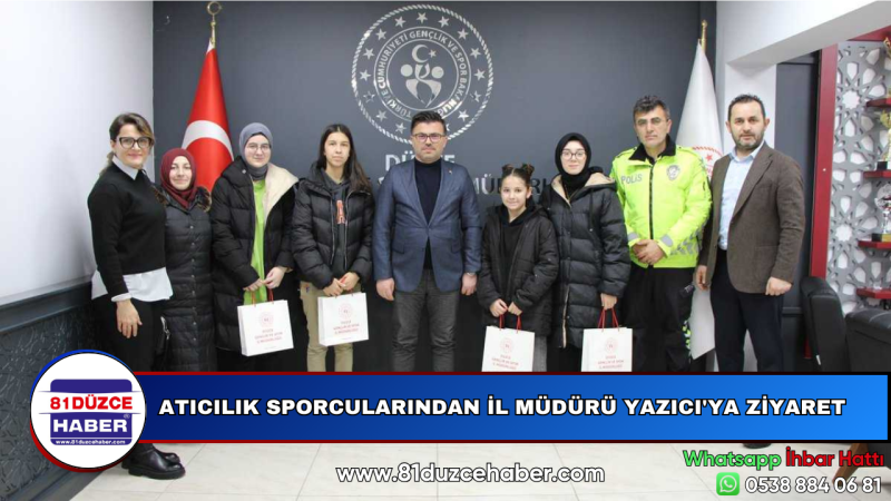 ATICILIK SPORCULARINDAN İL MÜDÜRÜ YAZICI'YA ZİYARET