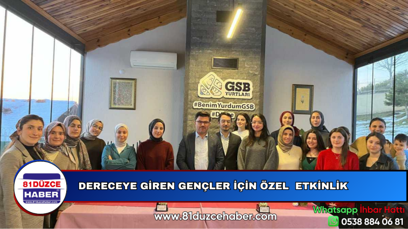 DERECEYE GİREN GENÇLER İÇİN ÖZEL  ETKİNLİK