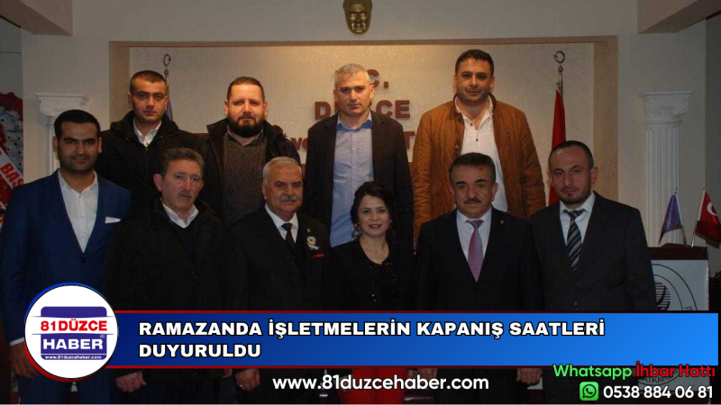 RAMAZANDA İŞLETMELERİN KAPANIŞ SAATLERİ DUYURULDU