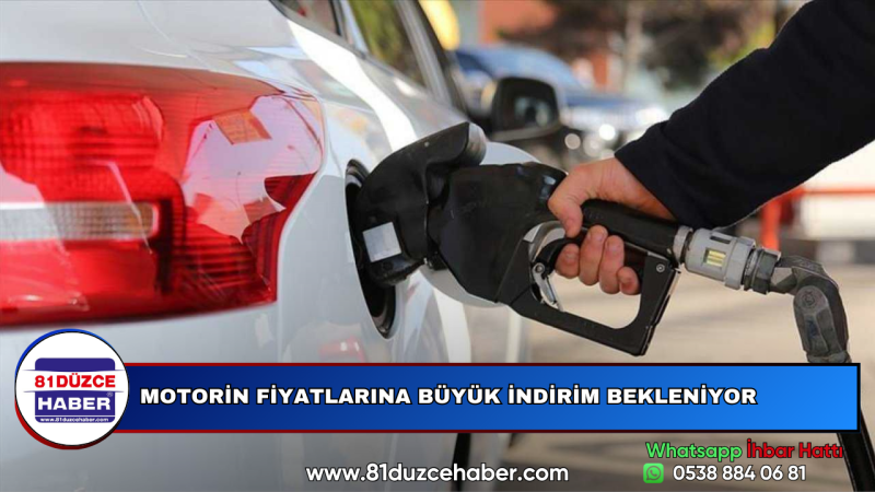 MOTORİN FİYATLARINA BÜYÜK İNDİRİM BEKLENİYOR
