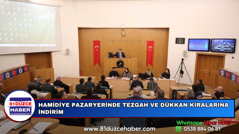 HAMİDİYE PAZARYERİNDE TEZGAH VE DÜKKAN KİRALARINA İNDİRİM