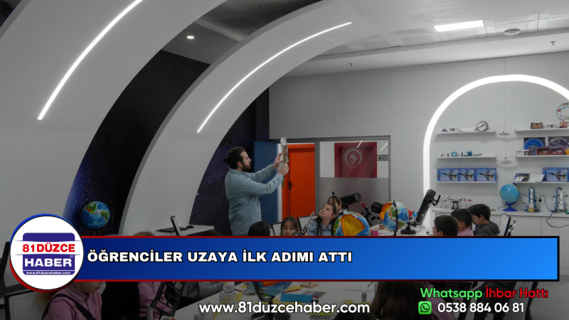 ÖĞRENCİLER UZAYA İLK ADIMI ATTI