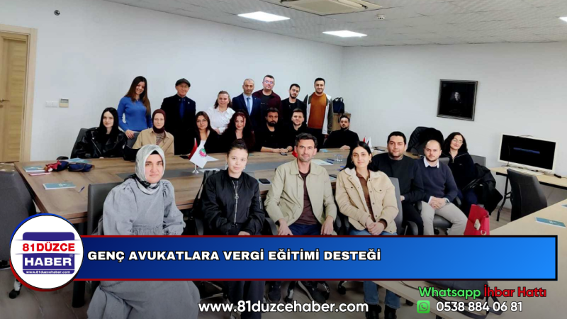 GENÇ AVUKATLARA VERGİ EĞİTİMİ DESTEĞİ