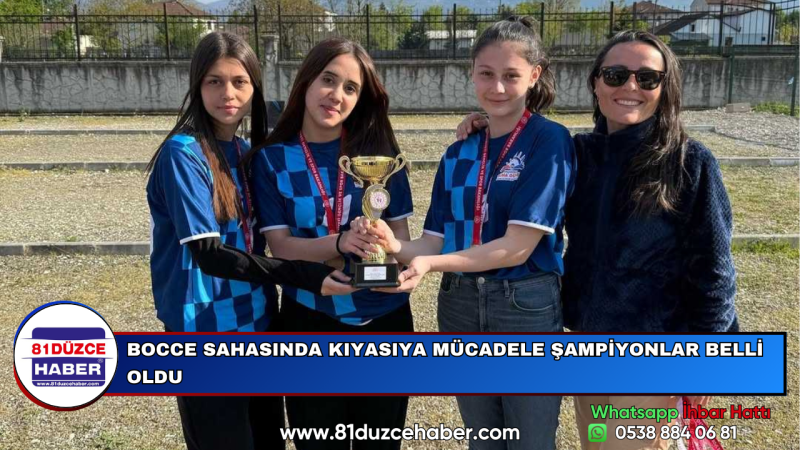 BOCCE SAHASINDA KIYASIYA MÜCADELE ŞAMPİYONLAR BELLİ OLDU