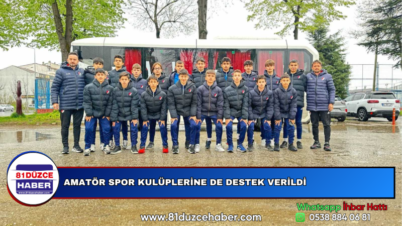 AMATÖR SPOR KULÜPLERİNE DE DESTEK VERİLDİ