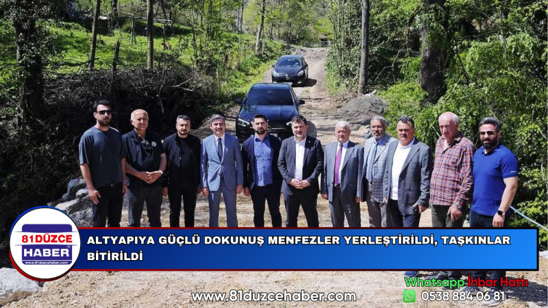 ALTYAPIYA GÜÇLÜ DOKUNUŞ MENFEZLER YERLEŞTİRİLDİ, TAŞKINLAR BİTİRİLDİ