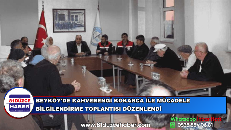 BEYKÖY'DE KAHVERENGİ KOKARCA İLE MÜCADELE BİLGİLENDİRME TOPLANTISI DÜZENLENDİ