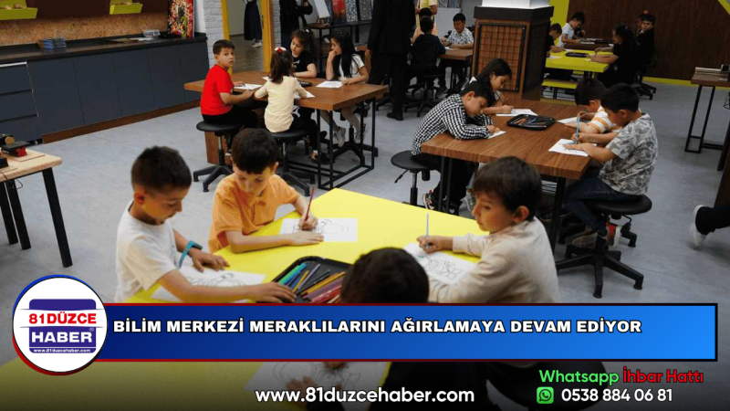 BİLİM MERKEZİ MERAKLILARINI AĞIRLAMAYA DEVAM EDİYOR