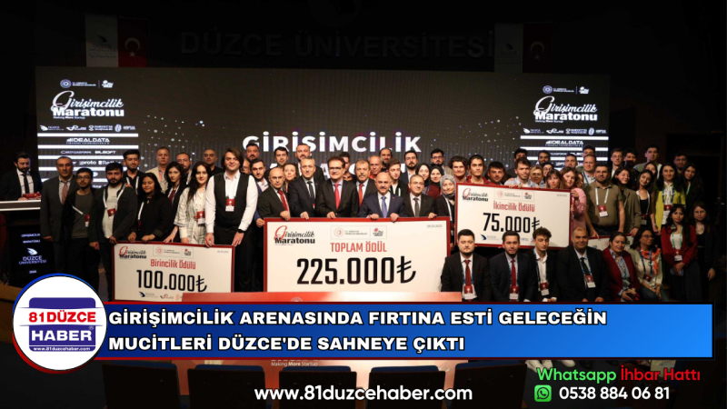 GİRİŞİMCİLİK ARENASINDA FIRTINA ESTİ GELECEĞİN MUCİTLERİ DÜZCE'DE SAHNEYE ÇIKTI