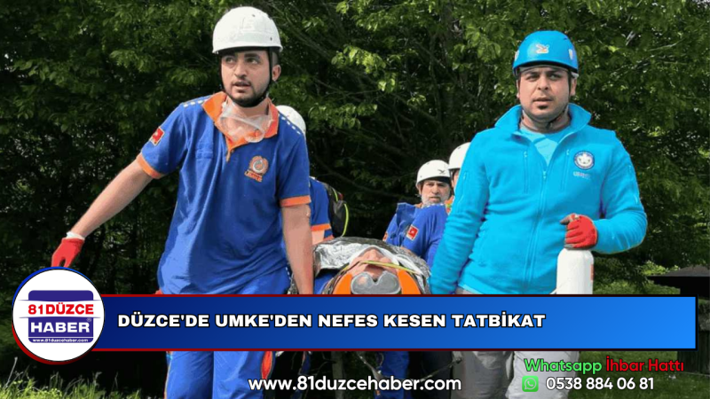 DÜZCE'DE UMKE'DEN NEFES KESEN TATBİKAT