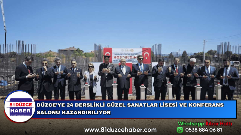 DÜZCE'YE 24 DERSLİKLİ GÜZEL SANATLAR LİSESİ VE KONFERANS SALONU KAZANDIRILIYOR