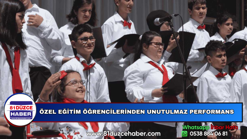 ÖZEL EĞİTİM ÖĞRENCİLERİNDEN UNUTULMAZ PERFORMANS