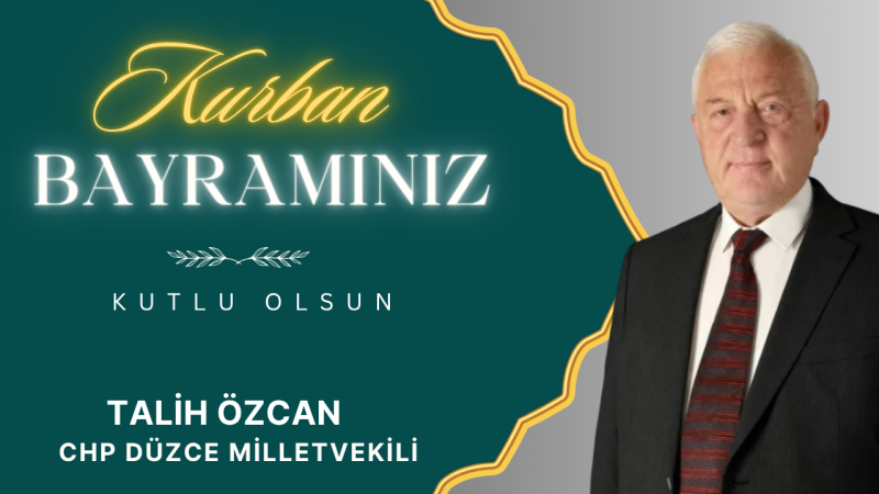 TALİH ÖZCAN KURBAN BAYRAMI İLANI
