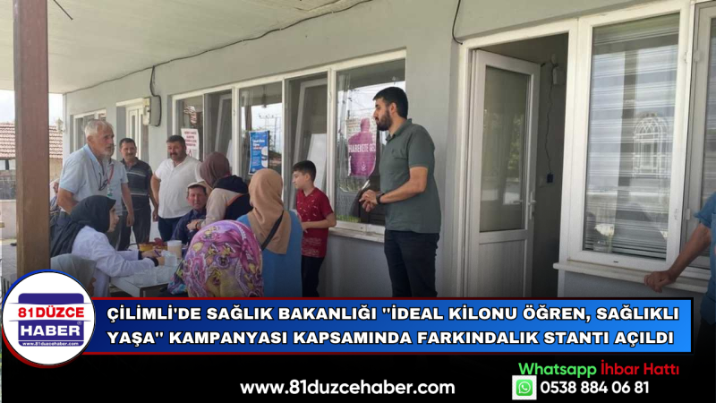 ÇİLİMLİ'DE FARKINDALIK STANDI AÇILDI