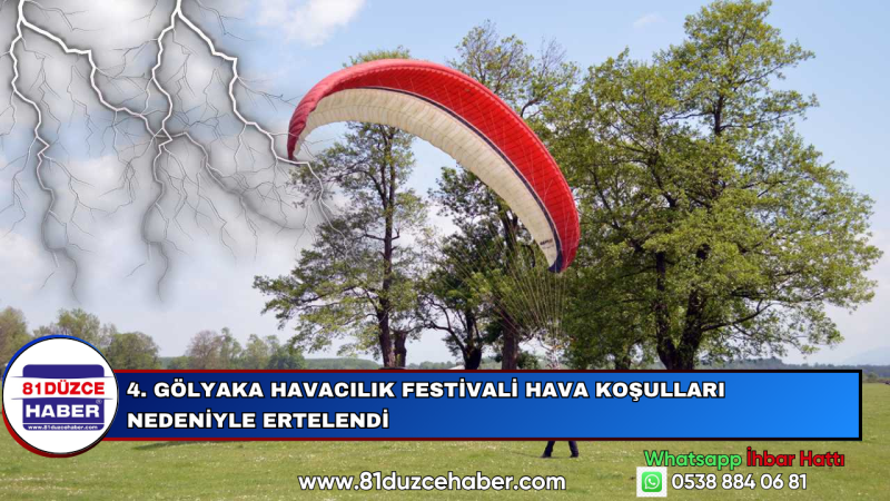 4. GÖLYAKA HAVACILIK FESTİVALİ HAVA KOŞULLARI NEDENİYLE ERTELENDİ