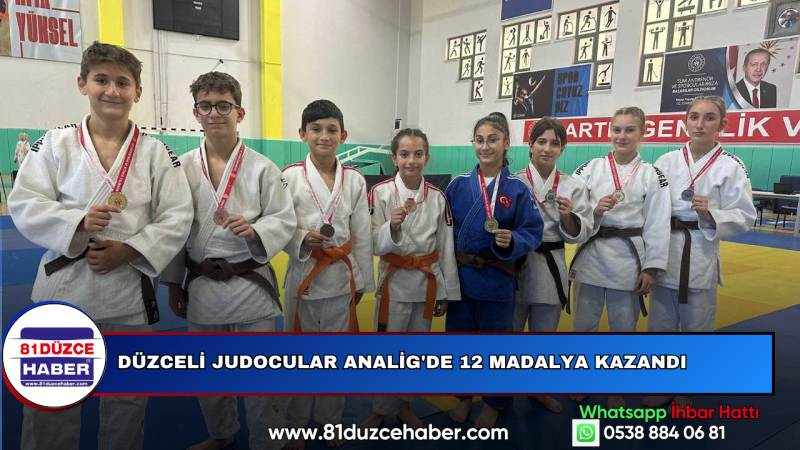 Düzceli Judocular Analig'de 12 Madalya Kazandı