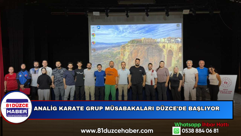 ANALİG Karate Grup Müsabakaları Düzce'de Başlıyor