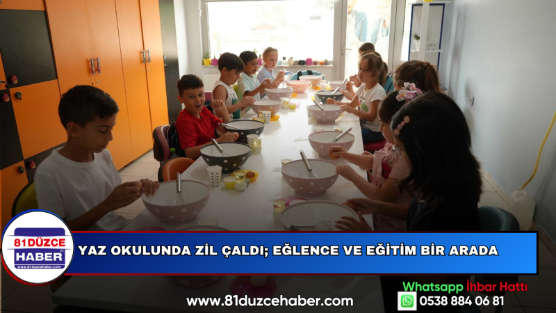 Yaz Okulunda Zil Çaldı; Eğlence Ve Eğitim Bir Arada