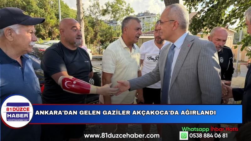 Ankara'dan Gelen Gaziler Akçakoca'da Ağırlandı