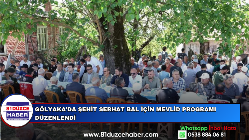 Gölyaka'da Şehit Serhat Bal İçin Mevlid Programı Düzenlendi