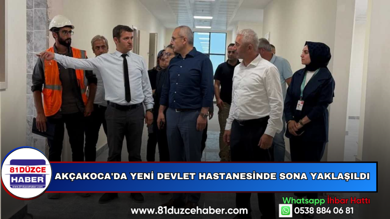 Akçakoca'da Yeni Devlet Hastanesinde Sona Yaklaşıldı