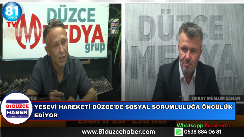 Yesevi Hareketi Düzce'de Sosyal Sorumluluğa Öncülük Ediyor