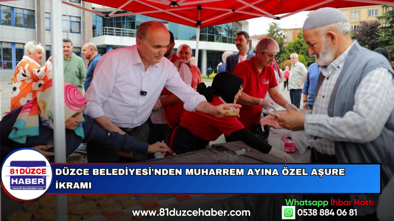Düzce Belediyesi'nden Muharrem Ayına Özel Aşure İkramı