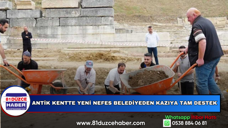 Antik Kentte Yeni Nefes Belediyeden Kazıya Tam Destek