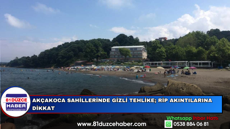 Akçakoca Sahillerinde Gizli Tehlike; Rip Akıntılarına Dikkat