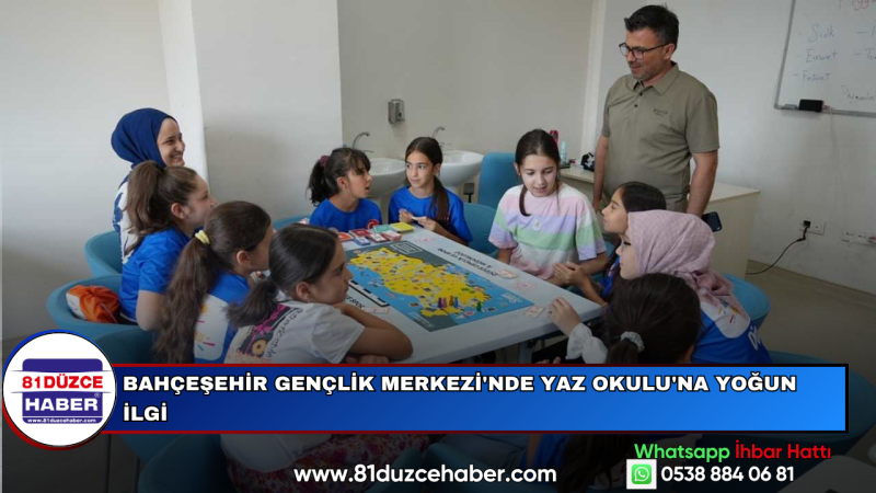 Bahçeşehir Gençlik Merkezi'nde Yaz Okulu'na Yoğun İlgi