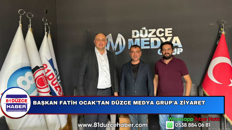 Başkan Fatih Ocak'tan Düzce Medya Grup'a Ziyaret
