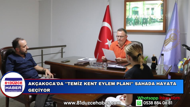 Akçakoca'da ''Temiz Kent Eylem Planı'' Sahada Hayata Geçiyor