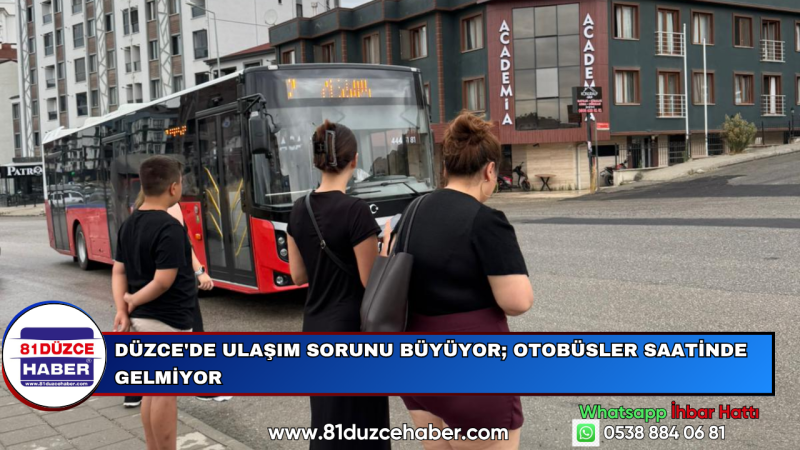 Düzce'de Ulaşım Sorunu Büyüyor; Otobüsler Saatinde Gelmiyor