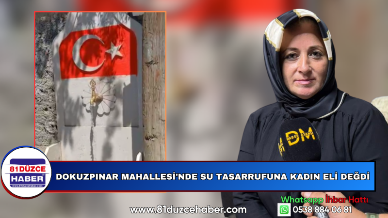 Dokuzpınar Mahallesi'nde Su Tasarrufuna Kadın Eli Değdi