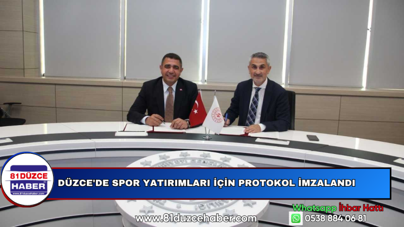 Düzce'de Spor Yatırımları İçin Protokol İmzalandı