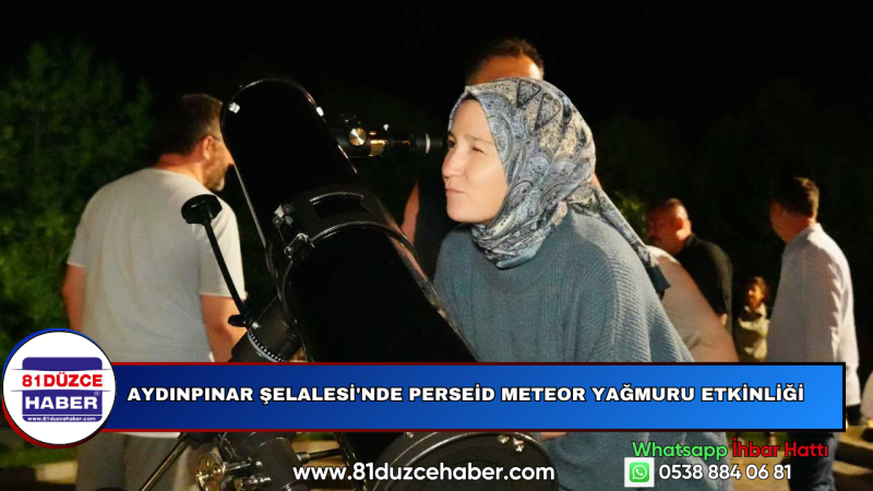 Aydınpınar Şelalesi'nde Perseid Meteor Yağmuru Etkinliği