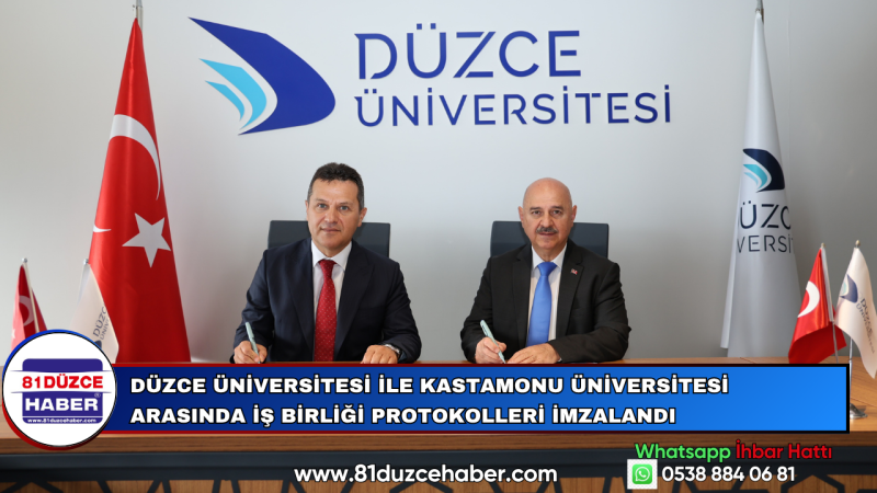Düzce Üniversitesi ile Kastamonu Üniversitesi Arasında İş Birliği Protokolleri İmzalandı