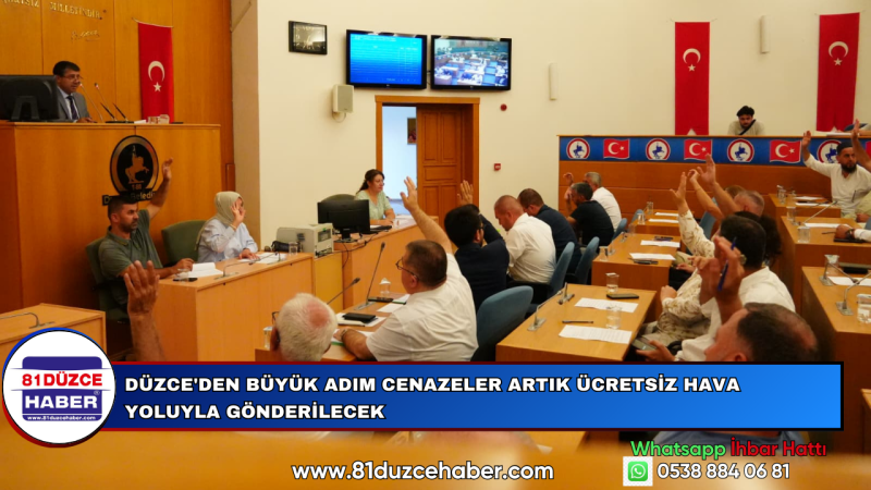 Düzce'den Büyük Adım Cenazeler Artık Ücretsiz Hava Yoluyla Gönderilecek