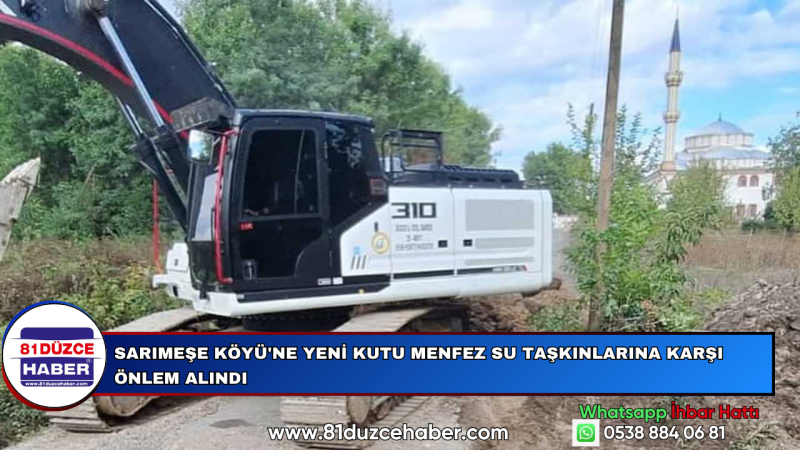 Sarımeşe Köyü'ne Yeni Kutu Menfez Su Taşkınlarına Karşı Önlem Alındı