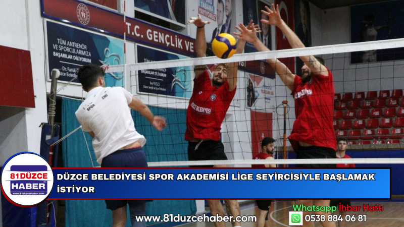 Düzce Belediyesi Spor Akademisi Lige Seyircisiyle Başlamak İstiyor