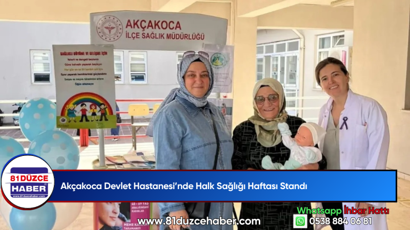 Akçakoca Devlet Hastanesi’nde Halk Sağlığı Haftası Standı