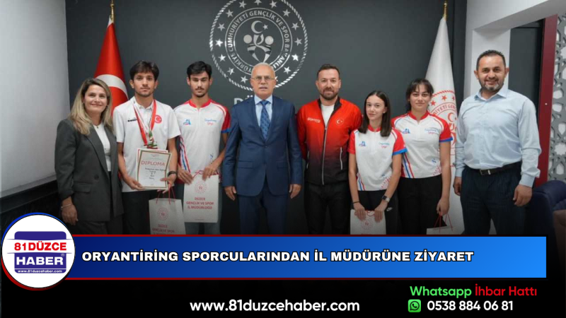 Oryantiring Sporcularından İl Müdürüne Ziyaret