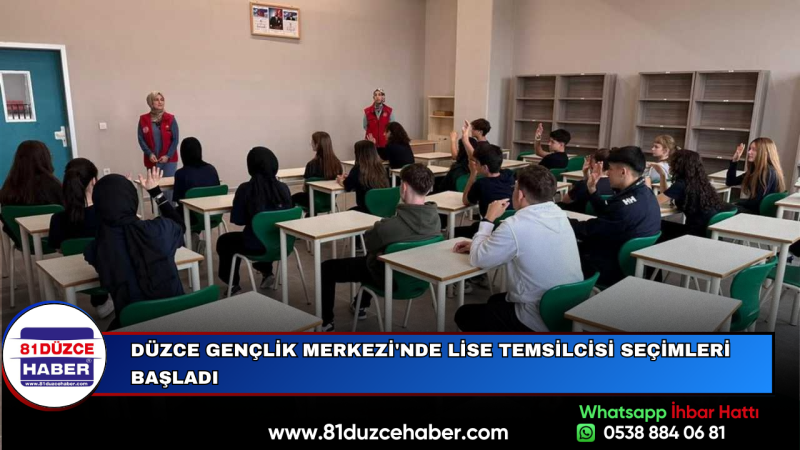 Düzce Gençlik Merkezi'nde Lise Temsilcisi Seçimleri Başladı