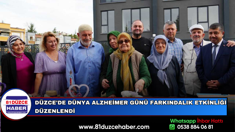 Düzce'de Dünya Alzheimer Günü Farkındalık Etkinliği Düzenlendi