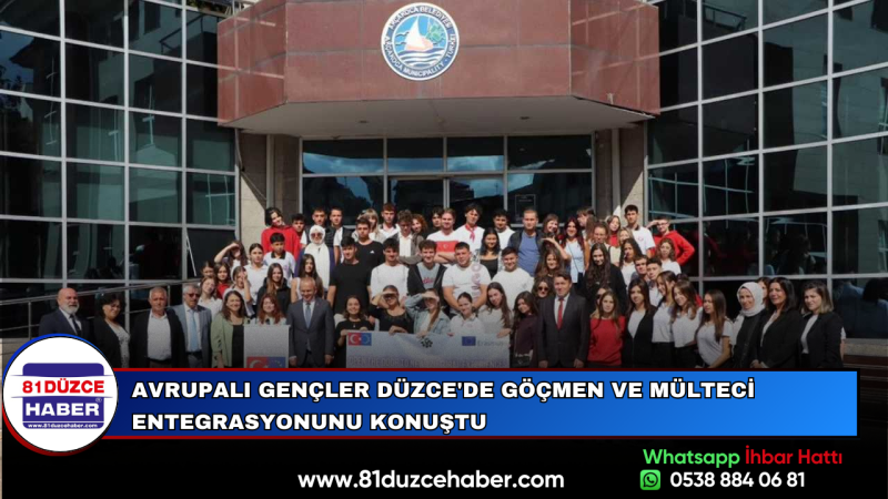 Avrupalı Gençler Düzce'de Göçmen ve Mülteci Entegrasyonunu Konuştu