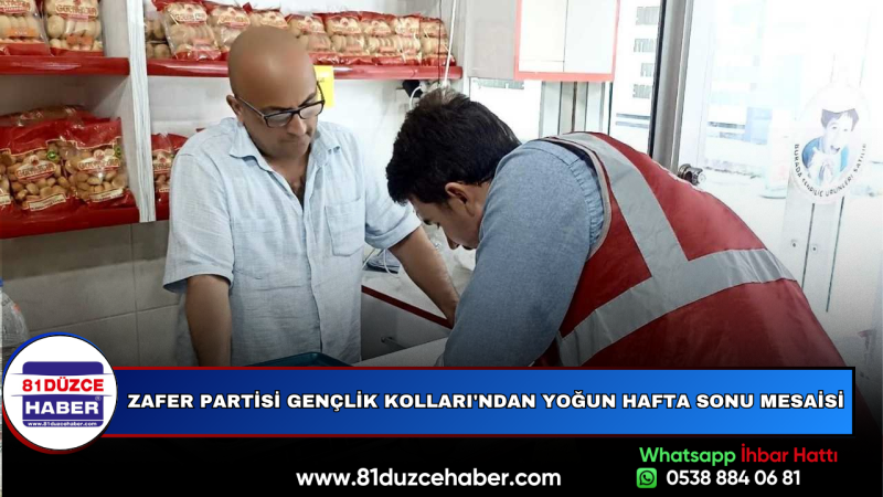 Zafer Partisi Gençlik Kolları'ndan Yoğun Hafta Sonu Mesaisi