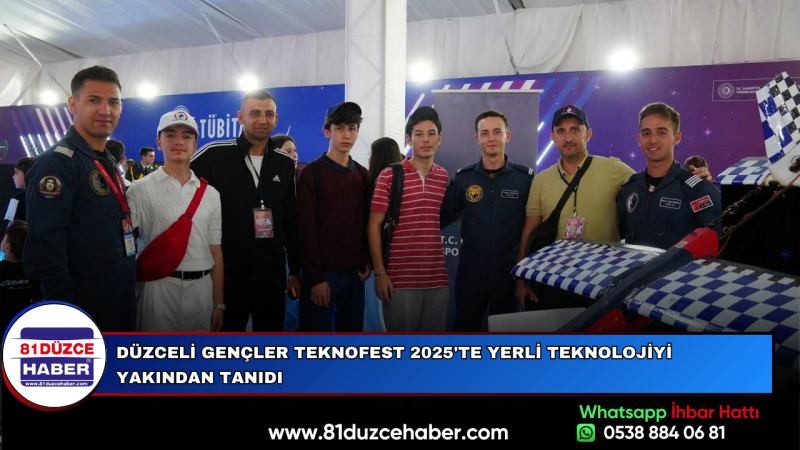 Düzceli Gençler TEKNOFEST 2025'te Yerli Teknolojiyi Yakından Tanıdı