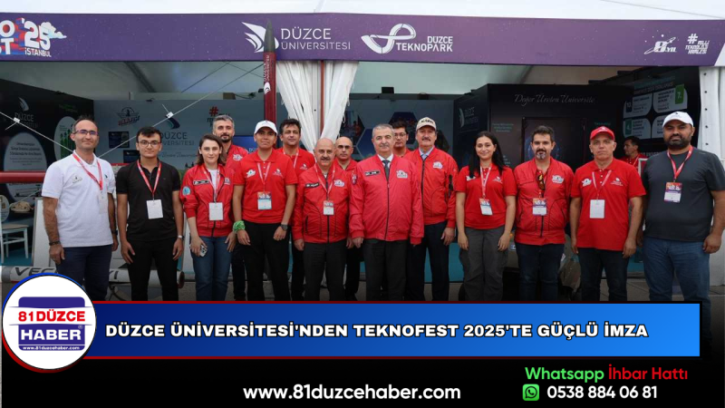 Düzce Üniversitesi'nden TEKNOFEST 2025'te Güçlü İmza